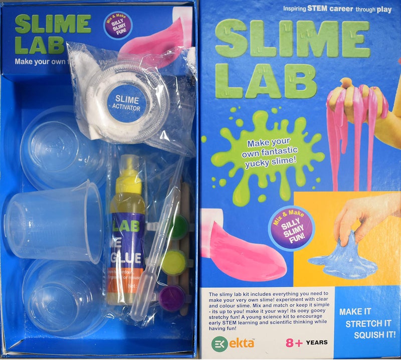 ekta slime lab for boys and girls with slime activator (diy, safe for kids) (made in india)- Multi color - Image 2