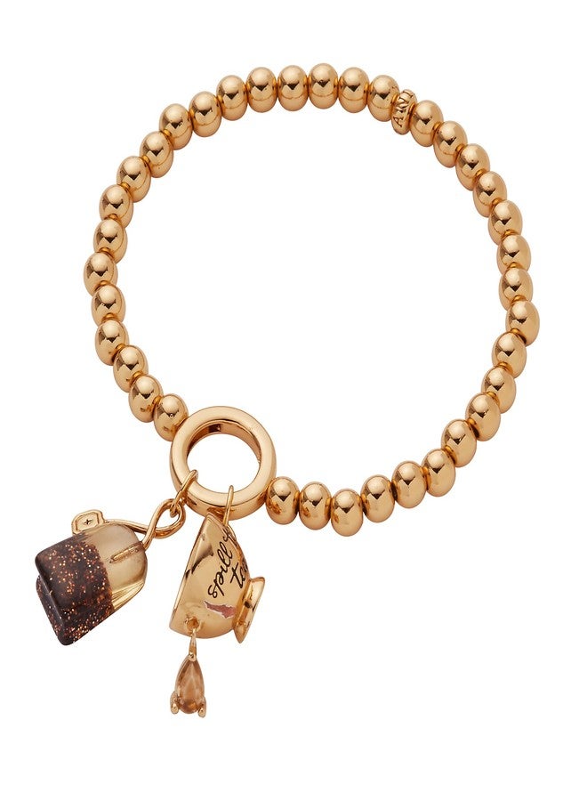 Alex and Ani Spill the Tea' Cup & Tea Bag Stretch Bracelet - Image 1