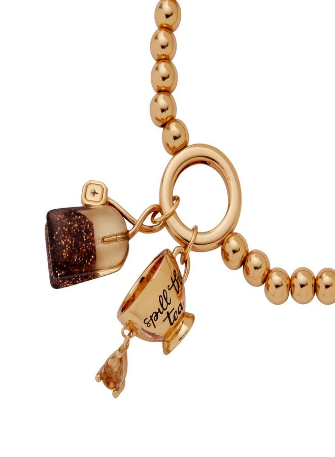 Alex and Ani Spill the Tea' Cup & Tea Bag Stretch Bracelet - Image 2