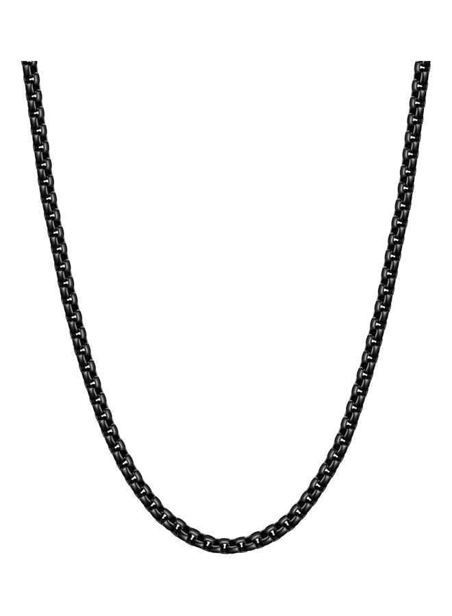 سلسلة صندوقية باللون الفضي للرجال،  - Image 4