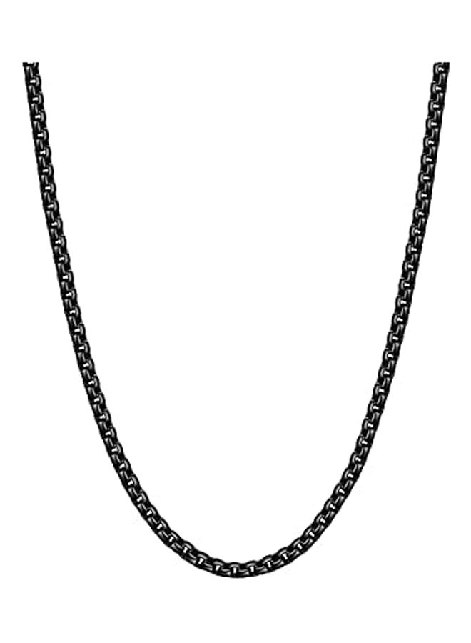 سلسلة صندوقية باللون الفضي للرجال،  - Image 1