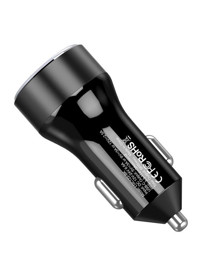 LEVORE Dual Port USB Type-C 66W Car Charger - Image 1