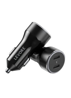 LEVORE شاحن سيارة بمنفذين USB Type-C بقوة 66 وات  - Image 2
