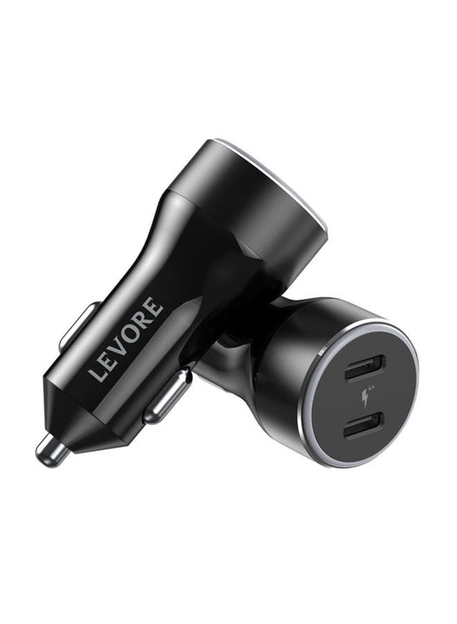 LEVORE Dual Port USB Type-C 66W Car Charger - Image 2