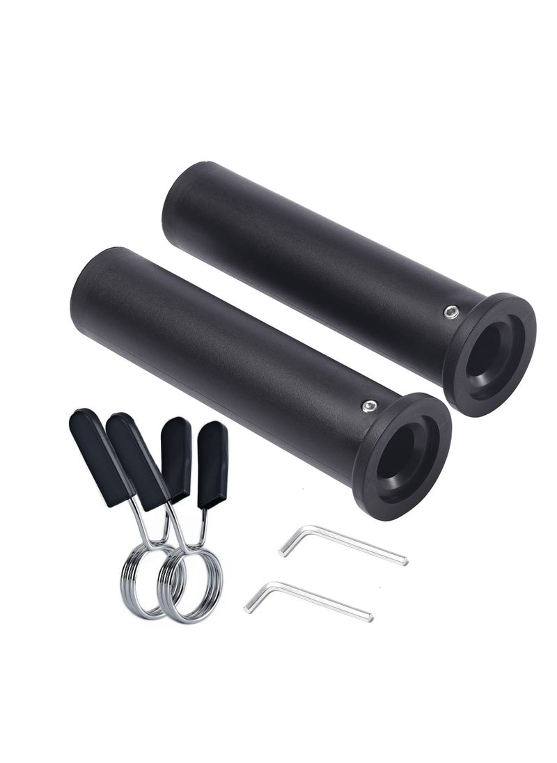 Excefore - 2 PCS Olympic Adapter Sleeve, for 1" Standard Barbell Bars, Heavy Duty Nylon and Removable end Cap - Image 1