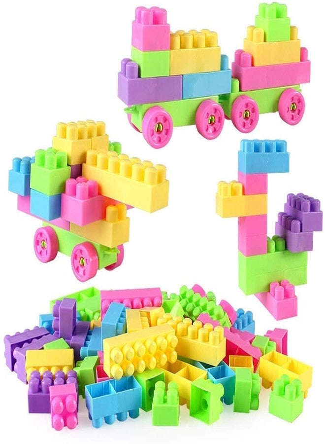 Storio DIY Puzzle Building Blocks Game Toys for Kids Educational Blocks Learning Puzzle Learning Toy for Kids (60+ Pcs),Multicolor - Image 1