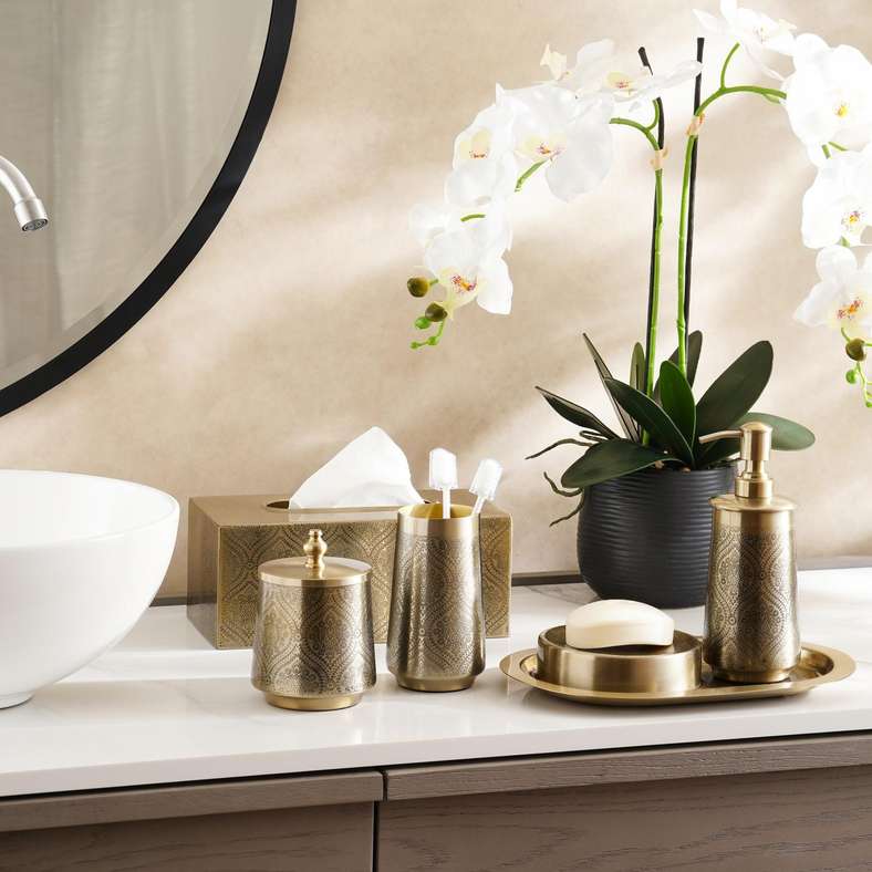 Pan Home Heritage Soap Dispenser 8X8X20.5cm - Gold - 211SEH9900066 - Image 3