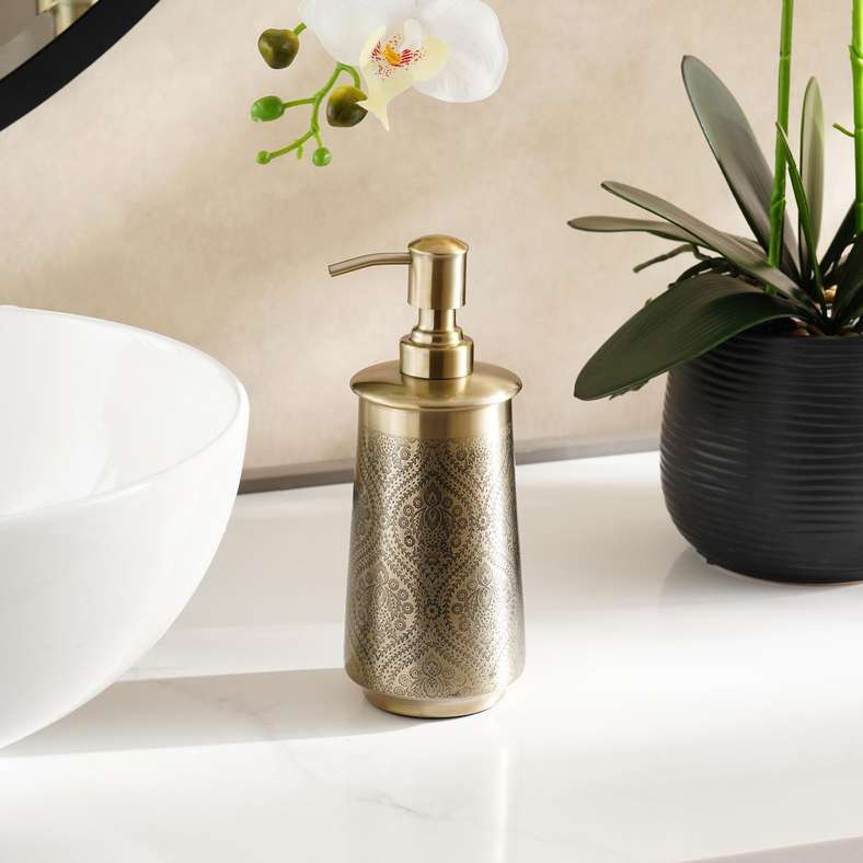 Pan Home Heritage Soap Dispenser 8X8X20.5cm - Gold - 211SEH9900066 - Image 1
