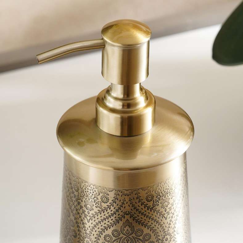 Pan Home Heritage Soap Dispenser 8X8X20.5cm - Gold - 211SEH9900066 - Image 2