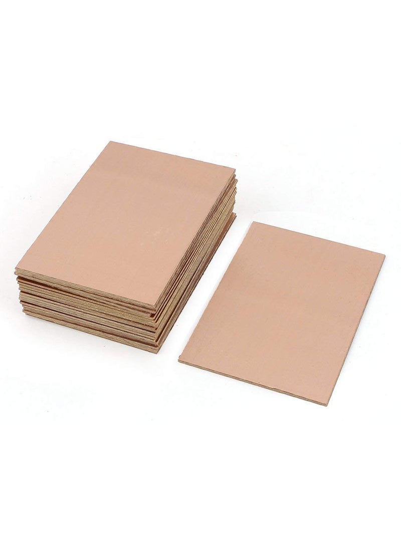 MCIGICM MCIGICM FR-4 Copper Clad PCB Laminate Circuit Board, Single Side, 4 x 2.7 inch (10Pcs)  - Image 1