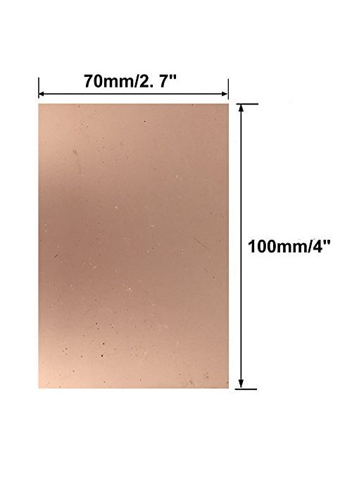 MCIGICM MCIGICM FR-4 Copper Clad PCB Laminate Circuit Board, Single Side, 4 x 2.7 inch (10Pcs)  - Image 3
