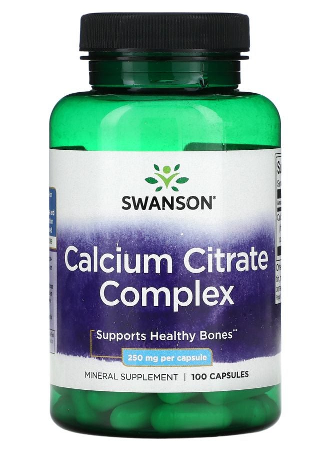 SWANSON Calcium Citrate Complex 250 mg  100 Capsules