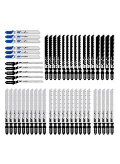 SYOSI SYOSI 52 Piece Jigsaw Blade Set for Saw in Metal, Professional Jigsaw Blades for Wood, Plastic and Metal (10 Models)  - Image 1