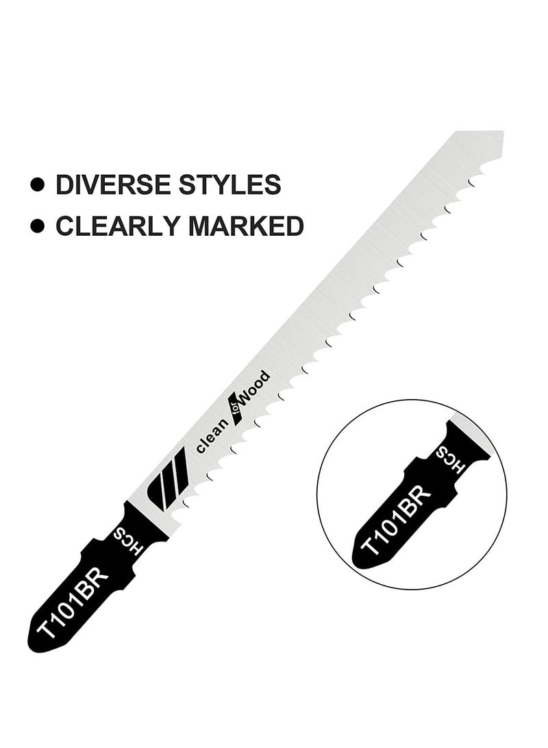 SYOSI 52 Piece Jigsaw Blade Set for Saw in Metal, Professional Jigsaw Blades for Wood, Plastic and Metal (10 Models) - Image 3