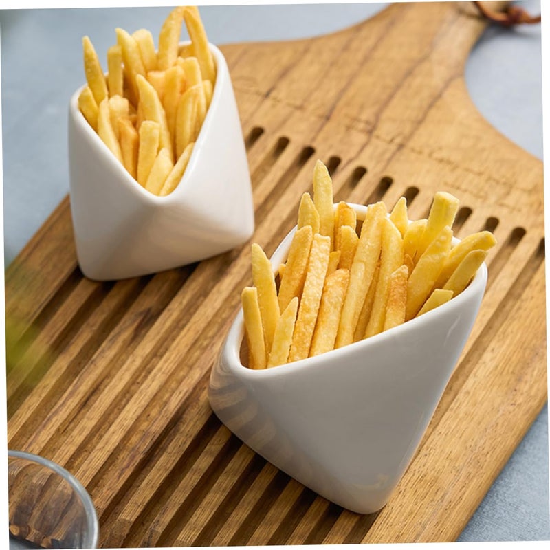 Ceramic Snack Dish and Condiment Holder for Sauces French Fries Desserts - Image 4