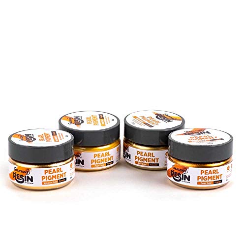 Haksons Gold Range - Pearl/Mica Powders for Haksons Epoxy Resin Combo Pack of 4 (20 gms) - Image 1