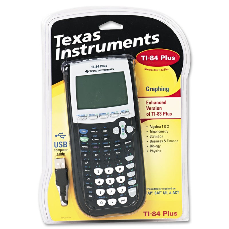 Texas Instruments TI-84 Plus Graphics Calculator, Black 320 x 240 pixels (2.8" diagonal) - Image 2