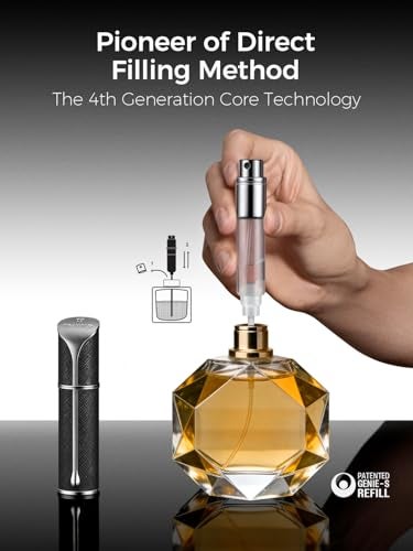 Travalo AQUA Refillable Perfume Atomizer 5ml Travel Perfume Bottle with Easy Bottom Refill LeakProof Mini Cologne Sprayer TSAApproved Pocket Fragrance Spray for Women Men1 Piece Black - Image 3
