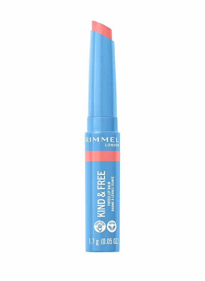 RIMMEL LONDON Kind And Free Lip Balm 004 – Hibiscus Blaze (Pink)  - Image 1