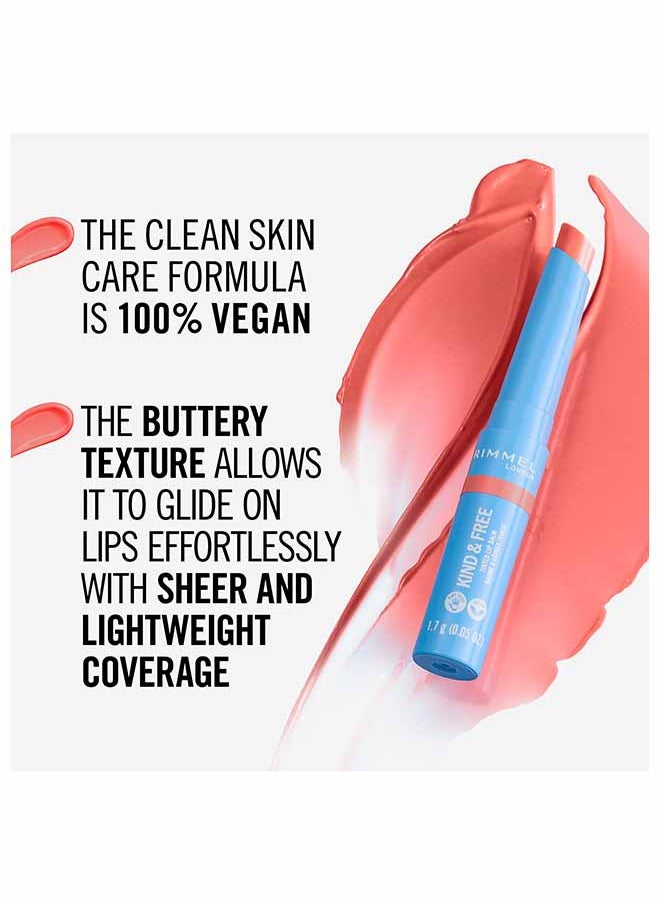 RIMMEL LONDON Kind And Free Lip Balm 004 – Hibiscus Blaze (Pink)  - Image 3