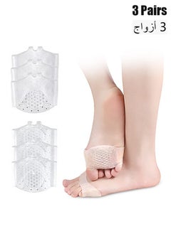 HY Metatarsal Pads for Women Mens 3 Pairs, Upgraded Extra Thickness Reusable Silicone Gel Metatarsalgia Cushions Foot Pads Ball of Foot Pain Relief, Ball of Foot Cushions for Women  - Image 1