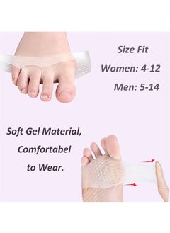 HY Metatarsal Pads for Women Mens 3 Pairs, Upgraded Extra Thickness Reusable Silicone Gel Metatarsalgia Cushions Foot Pads Ball of Foot Pain Relief, Ball of Foot Cushions for Women  - Image 5