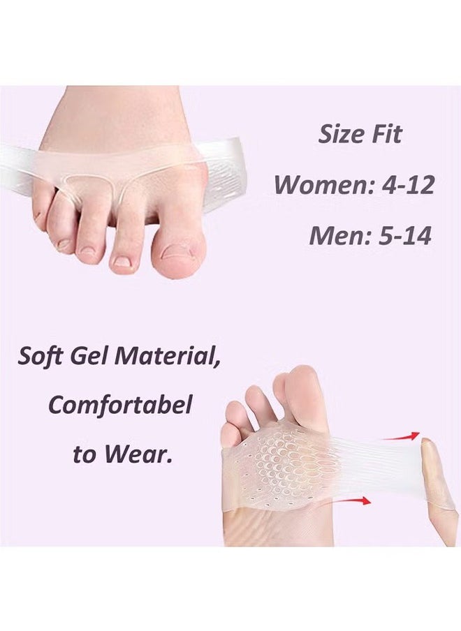 HY Metatarsal Pads for Women Mens 3 Pairs, Upgraded Extra Thickness Reusable Silicone Gel Metatarsalgia Cushions Foot Pads Ball of Foot Pain Relief, Ball of Foot Cushions for Women  - Image 5