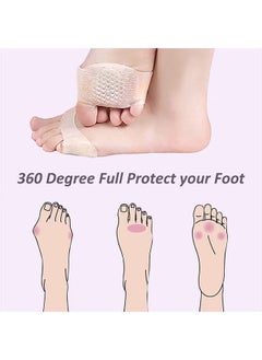 HY Metatarsal Pads for Women Mens 3 Pairs, Upgraded Extra Thickness Reusable Silicone Gel Metatarsalgia Cushions Foot Pads Ball of Foot Pain Relief, Ball of Foot Cushions for Women  - Image 4