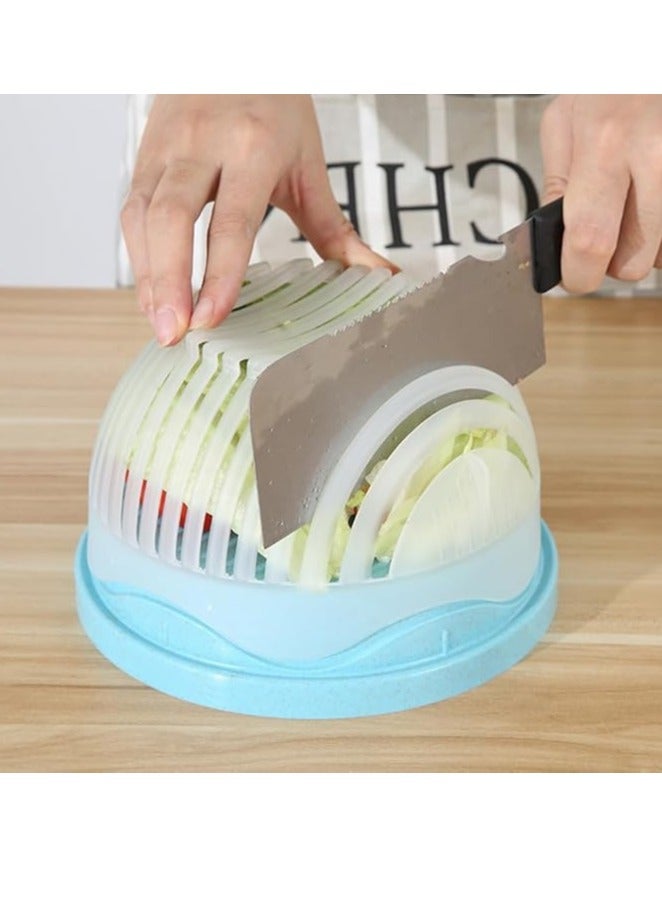 Multi-Functional Fast Salad Cutter Bowl,Salad Chopper Easy Salad Maker, Veggie Choppers and Dicers, Safe and Non-Toxic Food Grade BPA Free Material  - Image 2