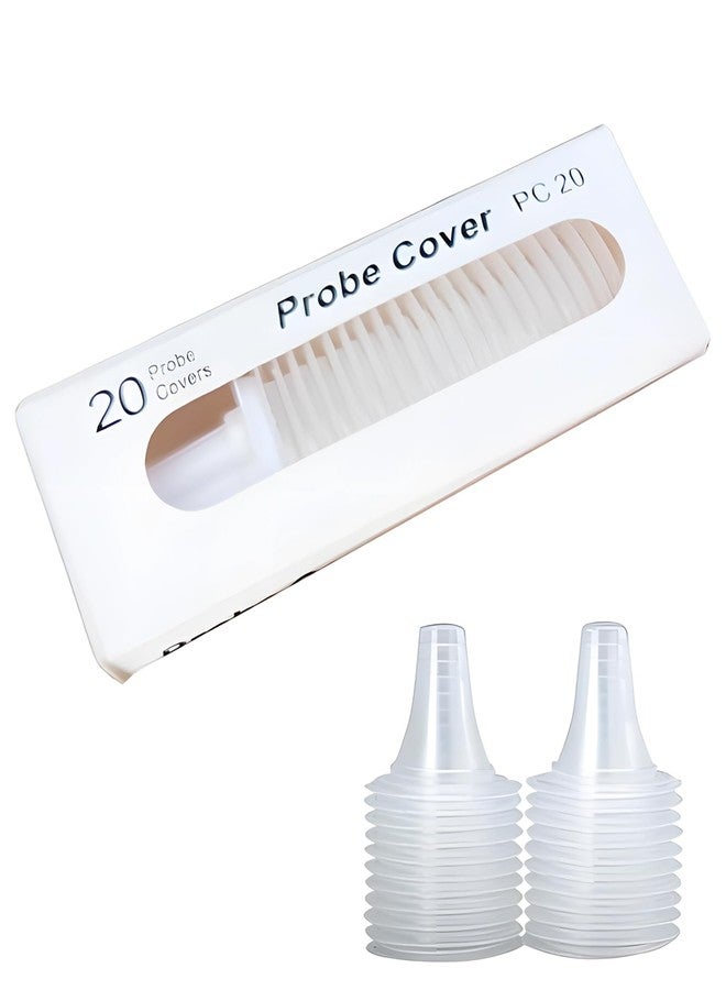 Buildcon 20 Pcs Disposable Probe Covers for Thermometer, Ear Thermometer Covers, Hygienic Use Temperature Monitoring Accessories - Image 1