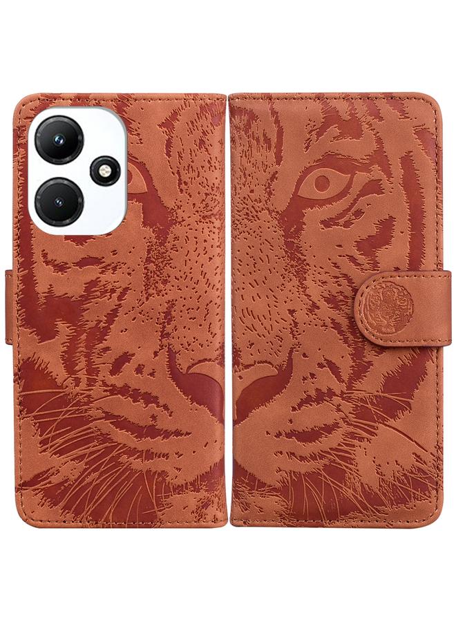 S-TOP Case For Infinix Hot 30i Tiger Embossing Pattern Flip Leather Phone Case - Image 1