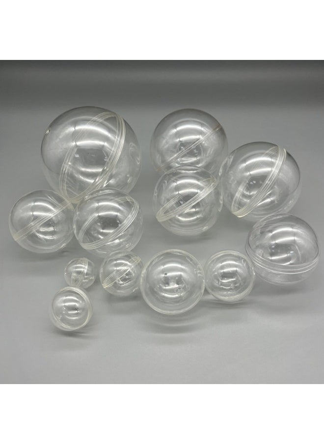 Generic - High Transparent Plastic Eggshell Ball Shell Transparent Eggshell Transparent Plastic Shell Twisted Eggshell Gift Decoration Gift Design-Specifications:9*18cm Capsule Shell Highly Transparent - Image 1