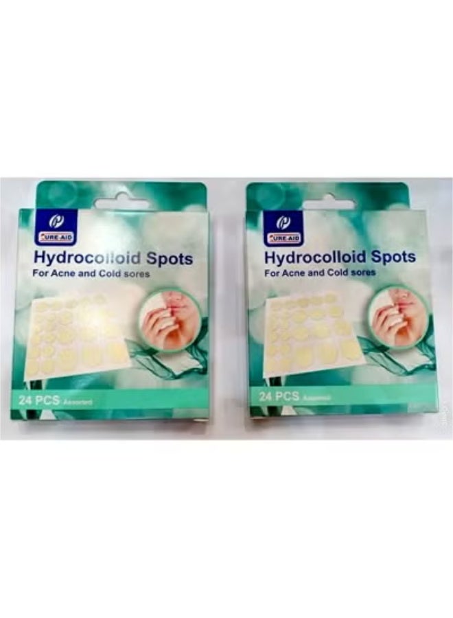 Hydrocolloid Spots - For Acne And Cold Sores Treatment 48 Pcs