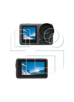 Y&D Lens Screen Protector Fit for DJI OSMO Action 3 Camera, Not Work with Frame, Tempered Glass Cover 0.3mm 9H Hardness Ultra-Clear Anti-Scrach Anti-Fingerprint Anti-Bubble(2+2+2Pack)  - Image 1
