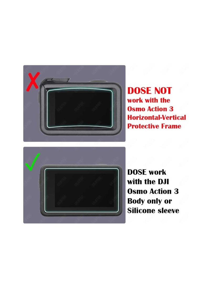 Y&D - Lens Screen Protector Fit for DJI OSMO Action 3 Camera, Not Work with Frame, Tempered Glass Cover 0.3mm 9H Hardness Ultra-Clear Anti-Scrach Anti-Fingerprint Anti-Bubble(2+2+2Pack) - Image 1