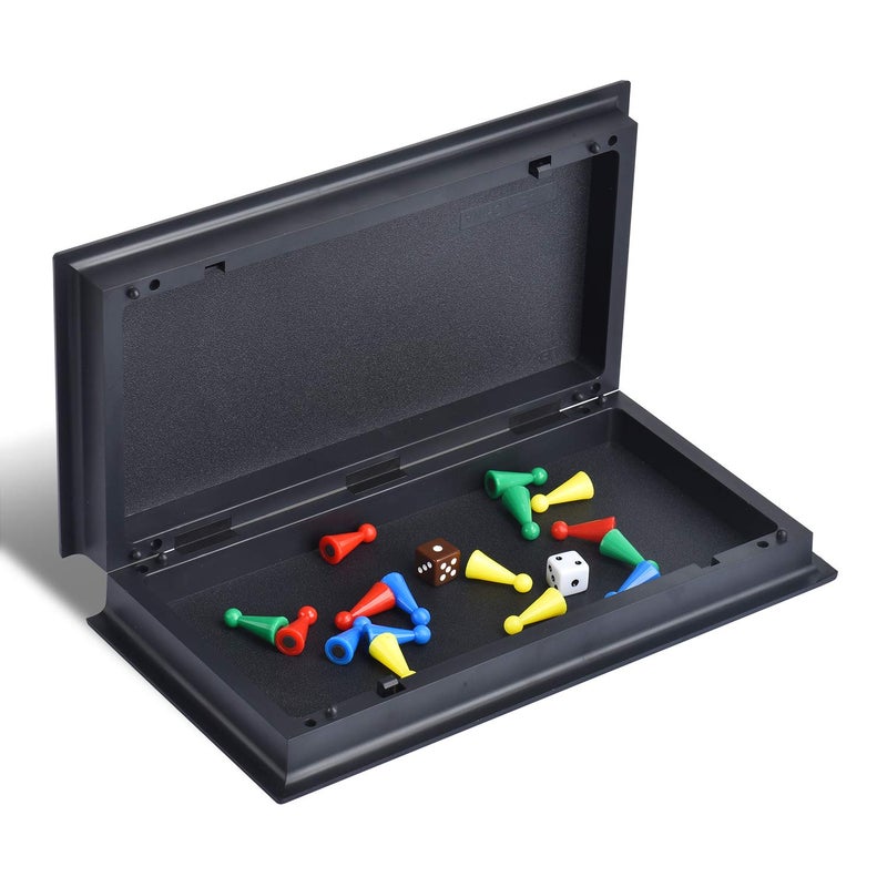 Quadpro Magnetic Ludo Board Game Set with Folding Board Classic Travel Games for Kids and Adults - Image 3