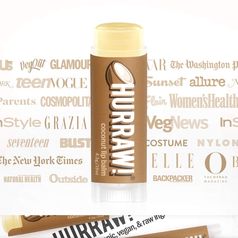 Hurraw! Coconut Lip Balm, 2 Pack: Organic, Certified Vegan, Cruelty and Gluten Free. Non-GMO, 100% Natural Ingredients. Bee, Shea, Soy and Palm Free. Made in USA - Image 5