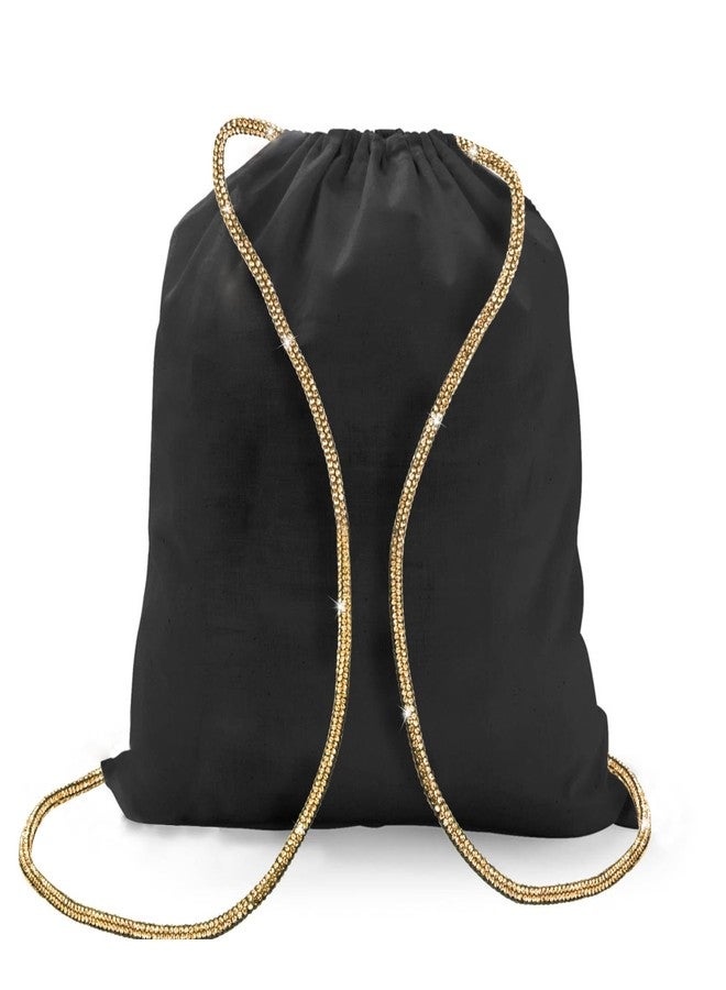Mxxipp 2pcs Rhinestone Shoelaces Rope, Sparkly Crystal Shoe Laces, Bling Round Drawstring Cords Replacement for Hoodies Sweatpants Shorts Shoes Bags Accessories- Gold - Image 5