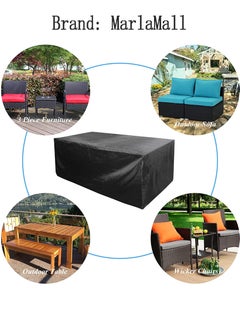 MarlaMall Waterproof Furniture Cover 123x61x72cm Black 210D  - Image 3