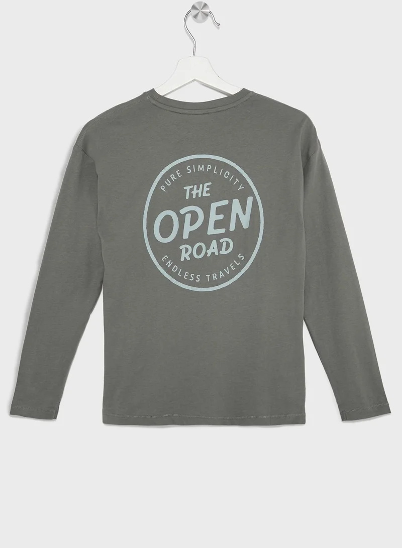 مانجو Kids Text Print T-Shirt
