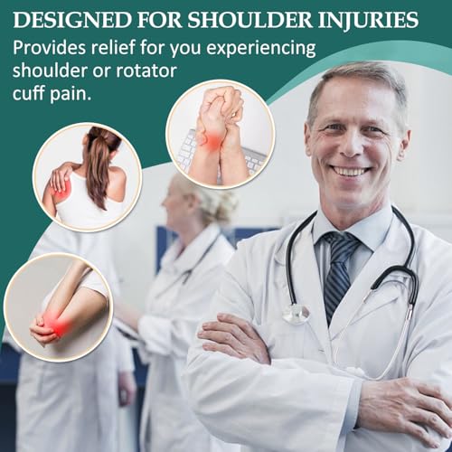 HARBOREST Shoulder Surgery Pillow with Straps & Pocket - Shoulder Pillow for Shoulder Pain, Rotator Cuff Pillow for Sitting, Shoulder Relief Pillow (Black) - Image 4