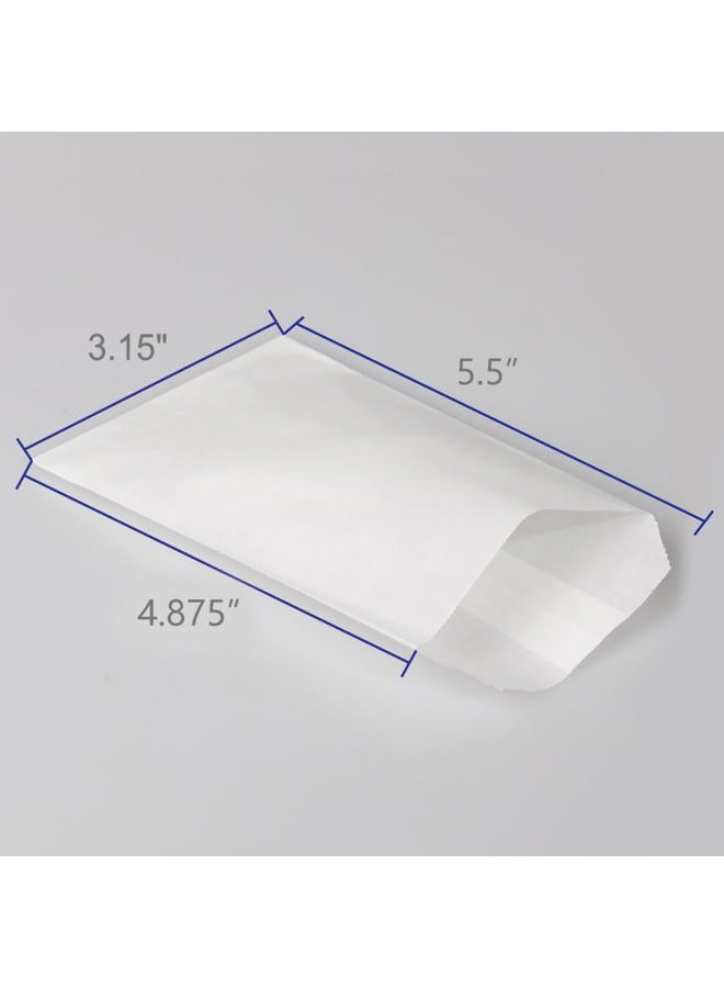 BagDream Glassine Waxed Paper Bags 3.15"x5.5" Pack of 100 Flat Glassine Bags Glassine Envelopes - Image 2