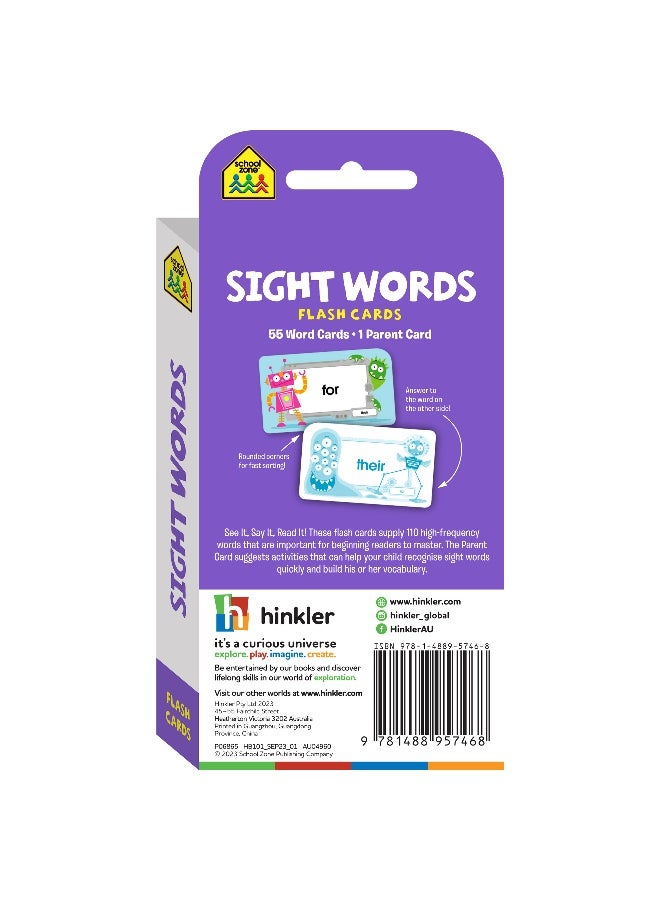 Hinkler School Zone Sight Words Flash Cards - Image 5
