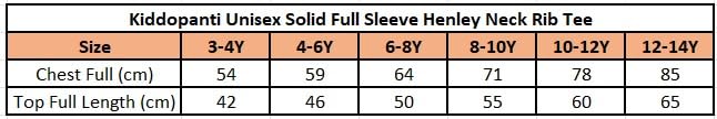 KiddoPanti Boys & Girls Henley Neck Ribbed Tee for Boys and Girls | 100% Cotton Full Sleeve T Shirt | Solid Colour & Comfortable Fit with Front Placket, Black - 3-4Y - Image 4