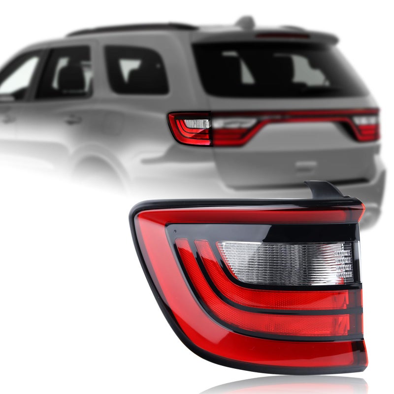 Duolctrams Outer LED Tail Light Rear Lamp Assembly Compatible with 20142023 Dodge Durango Left Driver Side 68155949AD 68272127AA
