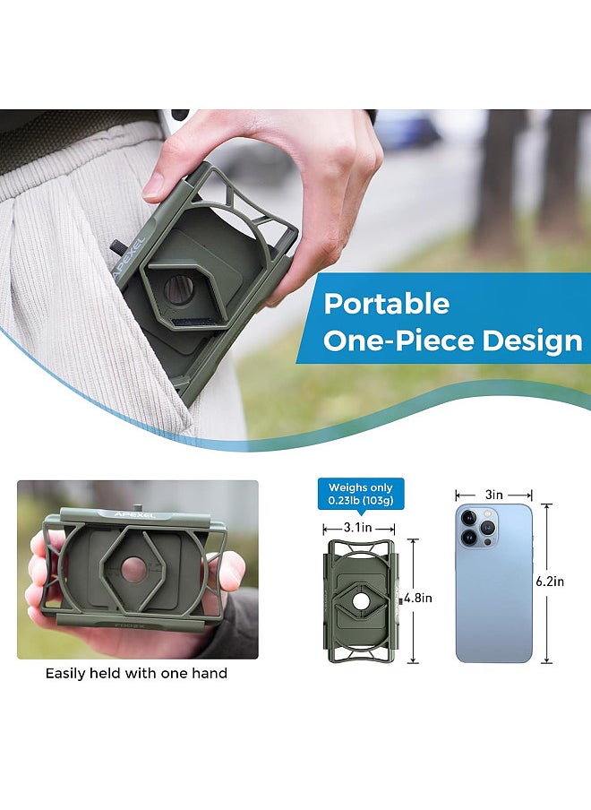 APEXEL APL-F002X Telescope Phone Adapter 360° Rotatable Phone Mount for Telescope Phone Holder for Monocular Microscope Spotting Binocular Photo Adapter Smartphone Digiscoping Adapter  - Image 2