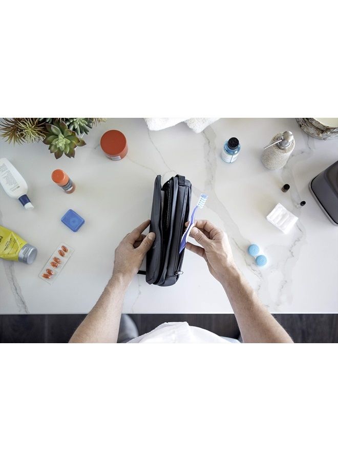 NOMATIC Toiletry Wash Bag for Travel, Mens and Women's Toiletries Bag, Water Resistant Storage Case for Shaving Kit, Makeup, Toiletries (Black), Large V2 - Image 5