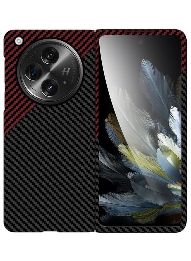 Carbon Fiber Case Compatible with OnePlus Open Ultra-thin Hard Plastic PC, Matte Finish and Stylish Protective Case