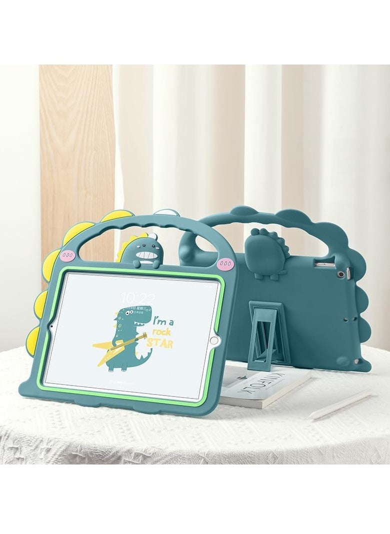 Dinosaur compatible iPad 10 case, stylish iPad 10th generation case, popular 10.9-inch iPad case, cute, shockproof cover, transparent, lightweight, stand function, character merchandise, scratch-resistant