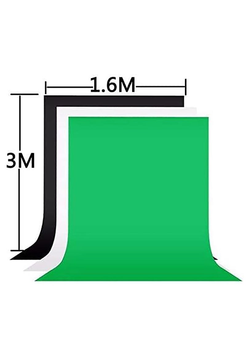 Rubik Chroma Key Green Screen Photography Background Cloth for Photo Studio Non reflective Fabric 1.6 x 3 Meters (Stand Not Include)  - Image 3